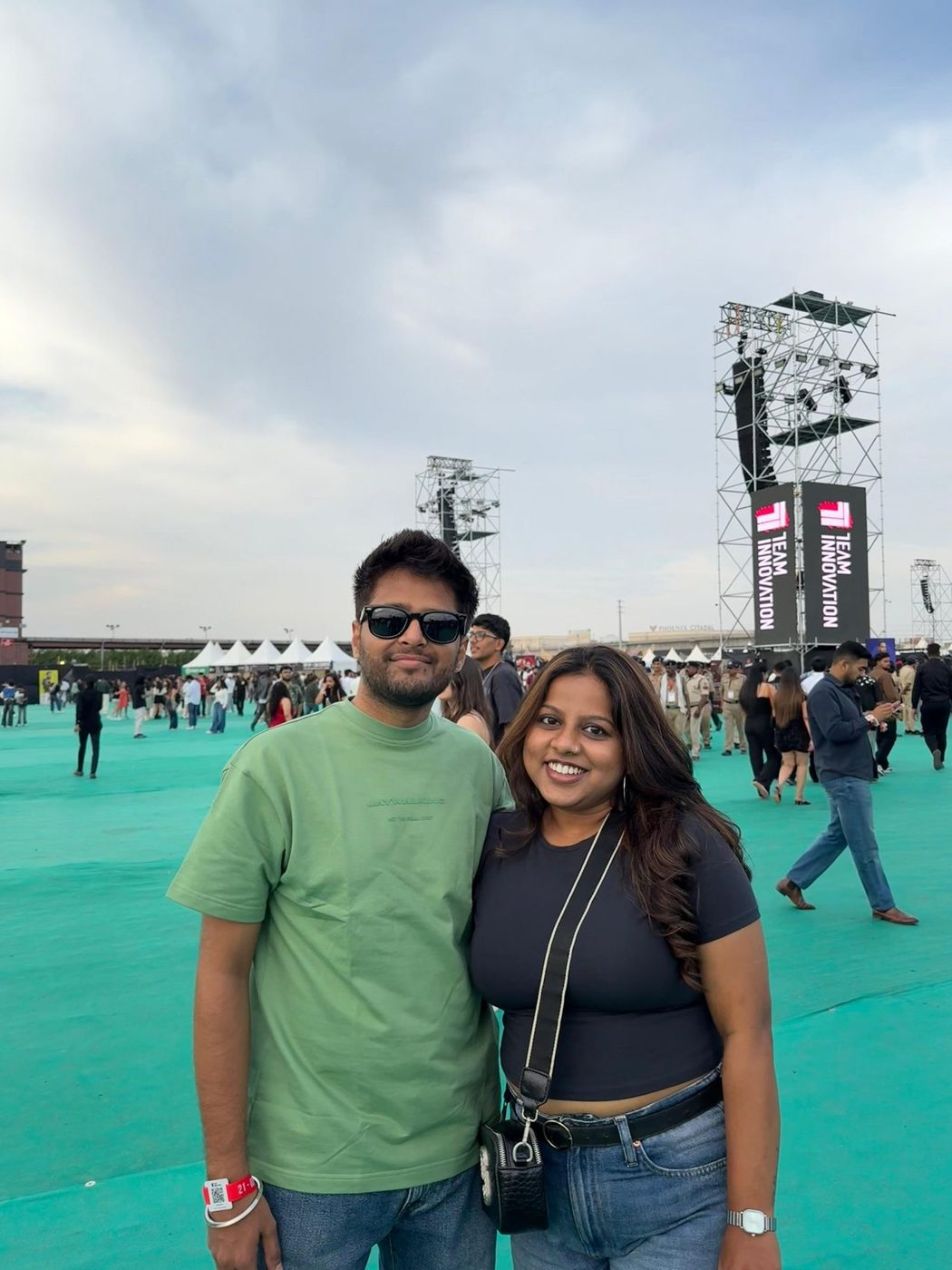 Avneel and Rachit at a festival
